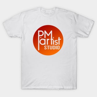 PM artist Studio Logo (Red Orange) T-Shirt